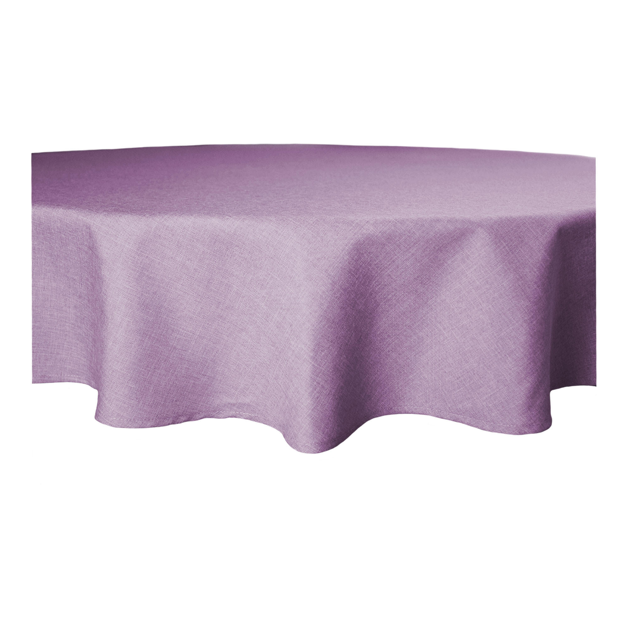 TISCHDECKE Leinenoptik 140 cm rund Flieder - Flieder, Textil (140cm) - TiborTex