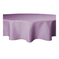 TISCHDECKE Leinenoptik 140 cm rund Flieder - Flieder, Textil (140cm) - TiborTex