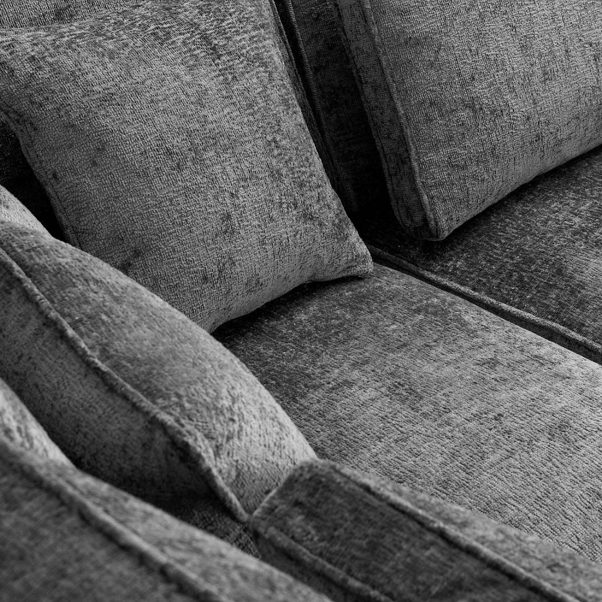 ECKSOFA LINKS IMPERA Modern 4/5 Sitzer, Dunkelgrau - Dunkelgrau, Textil (314/224cm) - KONSIMO®