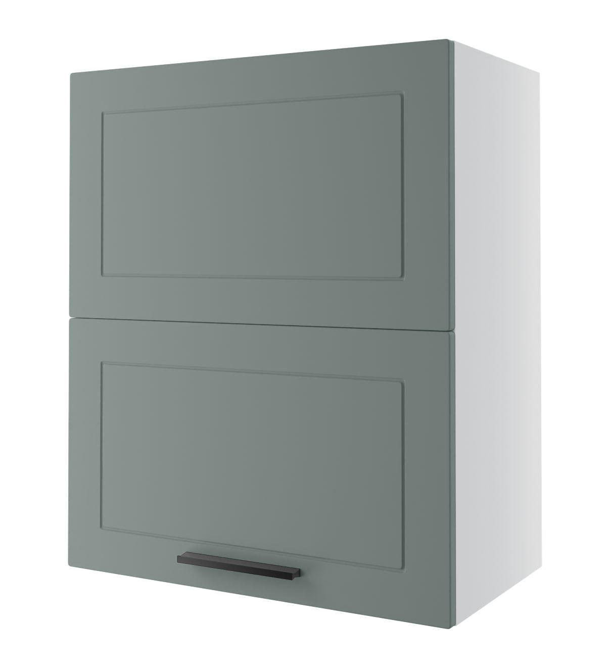 KÜCHENHÄNGESCHRANK Kvantum W8B/60 Mint Matt / Weiß Matt 60 / 32,5 / 72cm - Weiß/Mintgrün, Holz/Holzwerkstoff (60/72/32.5cm) - Feldmann-Wohnen