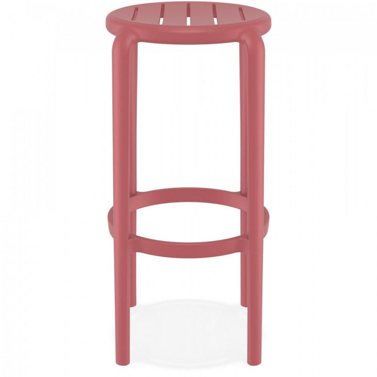 BARHOCKER Rot 36x75x36cm - Rot, Kunststoff (36/75/36cm) - AlterEgo