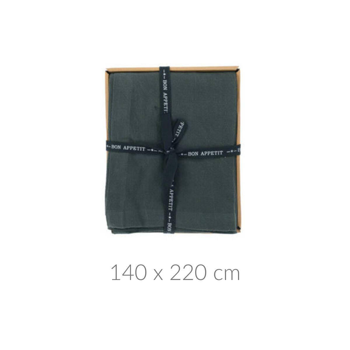 TISCHDECKE 140/220 cm - Anthrazit, Naturmaterialien (140/220cm) - Home Styling Collection