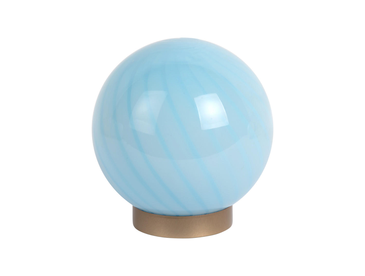 TISCHLAMPE Summer Globe 15.2/15.2/16.7 cm - Blau, Glas (15.2/15.2/16.7cm) - Leitmotiv