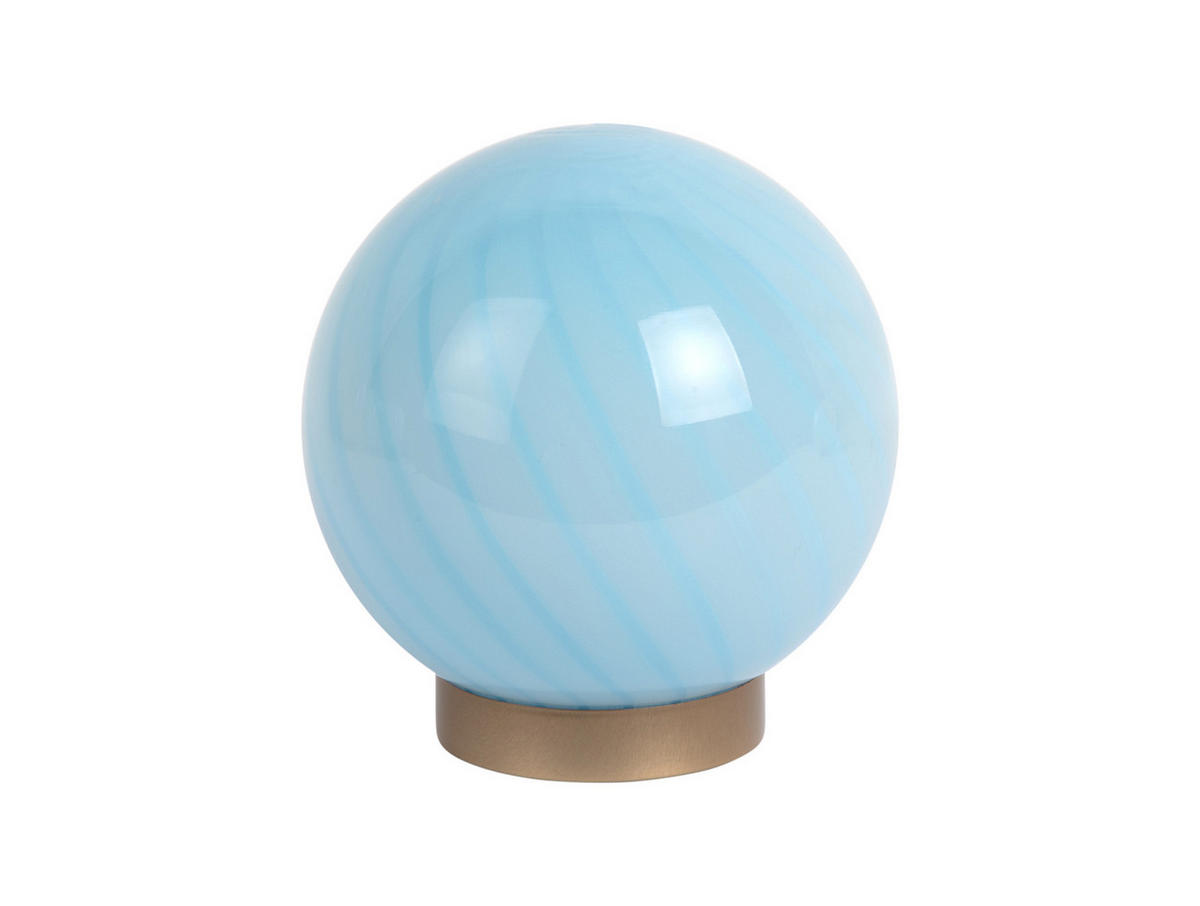 TISCHLAMPE Summer Globe 15.2/15.2/16.7 cm - Blau, Glas (15.2/15.2/16.7cm) - Leitmotiv