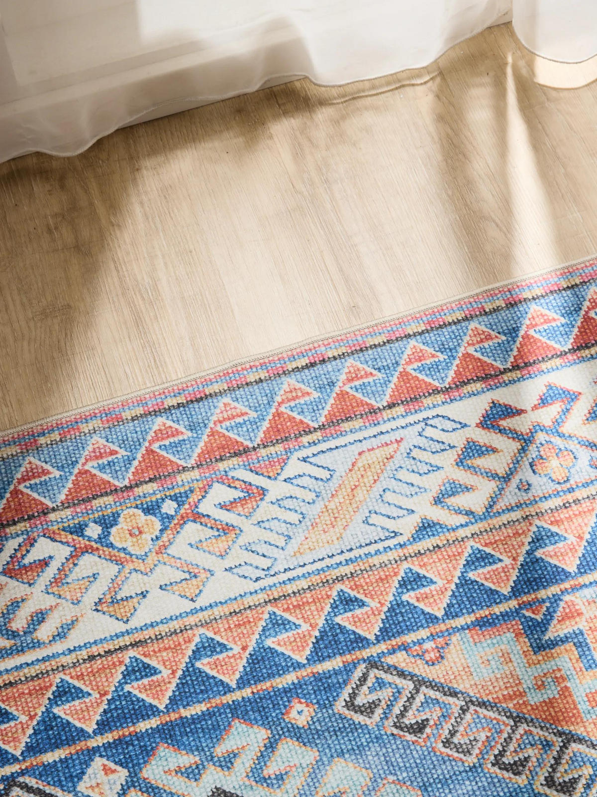 VINTAGE-TEPPICH George waschbar 80x150 cm - Blau, Kunststoff (80/150cm) - benuta