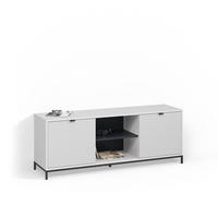 LOWBOARD Aterno Weiß 150 x 60 cm mit 2 Türen - Weiß, Holzwerkstoff (150/60/40.1cm) - Livinity®