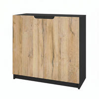 KOMMODE Logan Fronten in Eiche Natur - Eichefarben, Holzwerkstoff (82/78/37cm) - Vladon