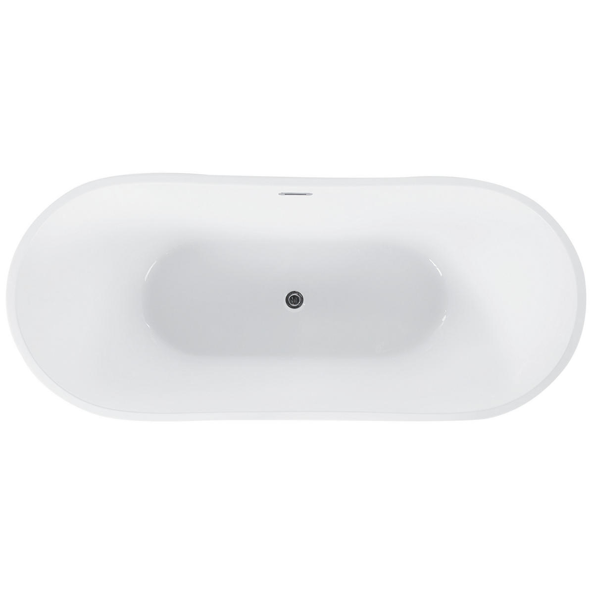 BADEWANNE FREISTEHEND 75x150x72 cm rot Antigua - Rot, Kunststoff (75/72/150cm) - Beliani