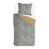 BETTWÄSCHE Byrklund 2-teilig 135x200/80x80cm Lazy Leopard - Beige, Naturmaterialien (135/200cm)