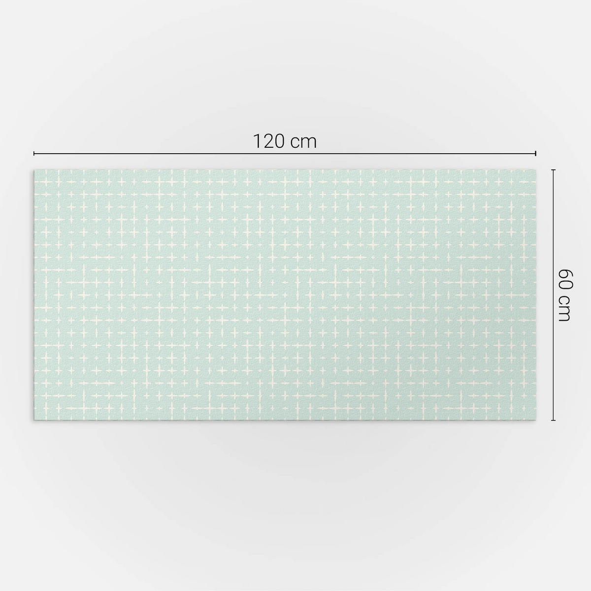 WANDPANEEL 120x60 cm selbstklebend Trevanis - Mintgrün, Kunststoff (60/1.6/120cm) - Wallfluent