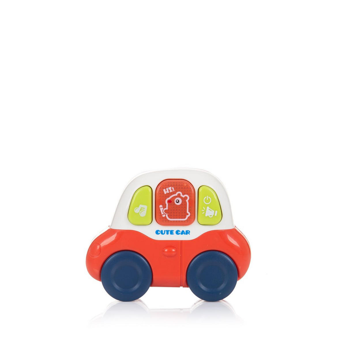 LAUFLERNHILFE lustige Tiere rosa Musik Lichter Motorik Zahnräder Tasten - Rosa, Kunststoff (41/43/42cm) - Chipolino