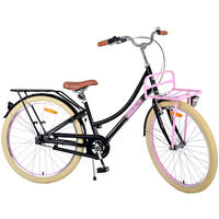 KINDERFAHRRAD Excellent - Mädchen - 26 Zoll - 3 Gänge - Rücktritt + Handbremse - Schwarz - Schwarz, Metall (77cm) - TPFSports