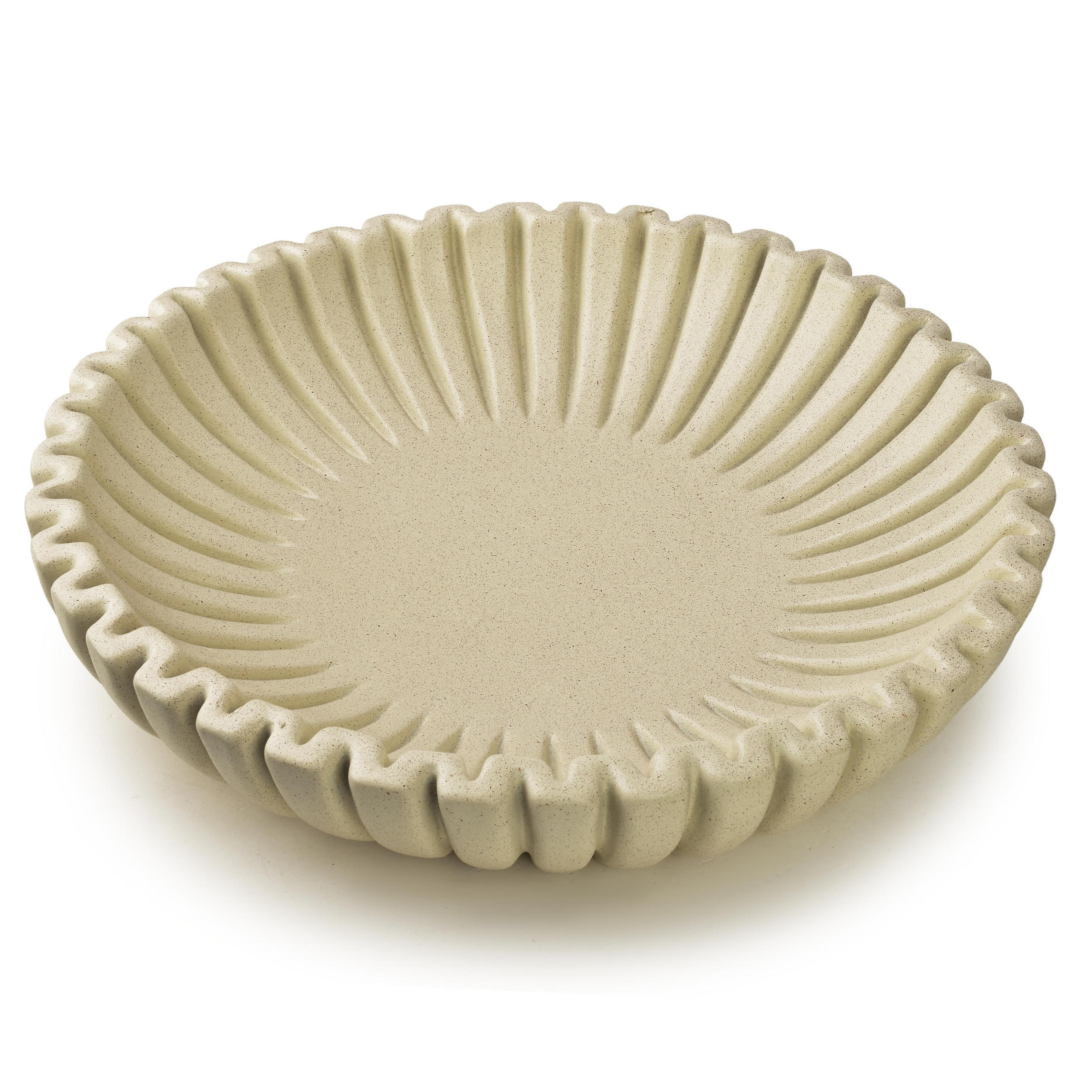 DEKOSCHALE Manon Beige 36x8cm Poliresin - Beige, Kunststoff (8cm) - Mondex