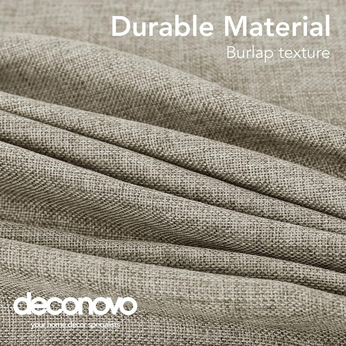 TISCHDECKE Rund Leinenoptik Wasserabweisend 140 cm - Taupe, Textil (140/140/1cm)