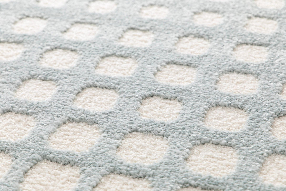 TEPPICH sehr weich mit Relief-Effekt blau - Blau, Textil (120/170cm) - AFK Living