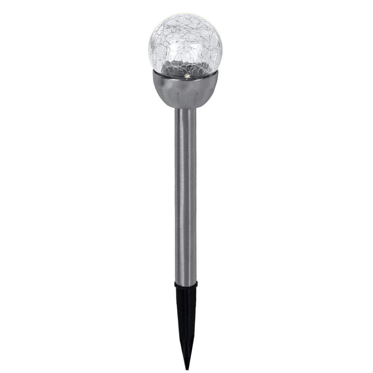 LED AUSSENLEUCHTE Edelstahl Silber 3er Set - Silberfarben, Metall (6/6/24.5cm)