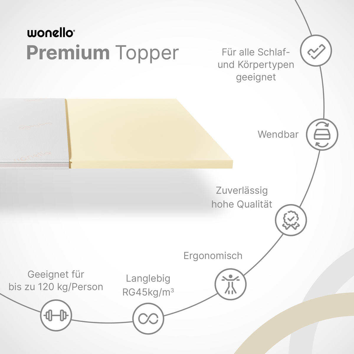 BOXSPRINGBETT Madison 3 creme 200/200 H2/H3 mit TV-Lift - Creme, Textil (200/200cm) - wonello