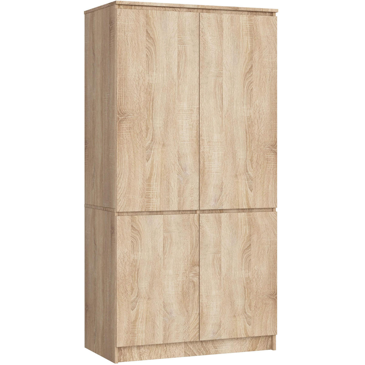 KLEIDERSCHRANK Sonoma-Eiche 90x51x180 cm - Sonoma Eiche, Holzwerkstoff (90/180/51cm) - Akord