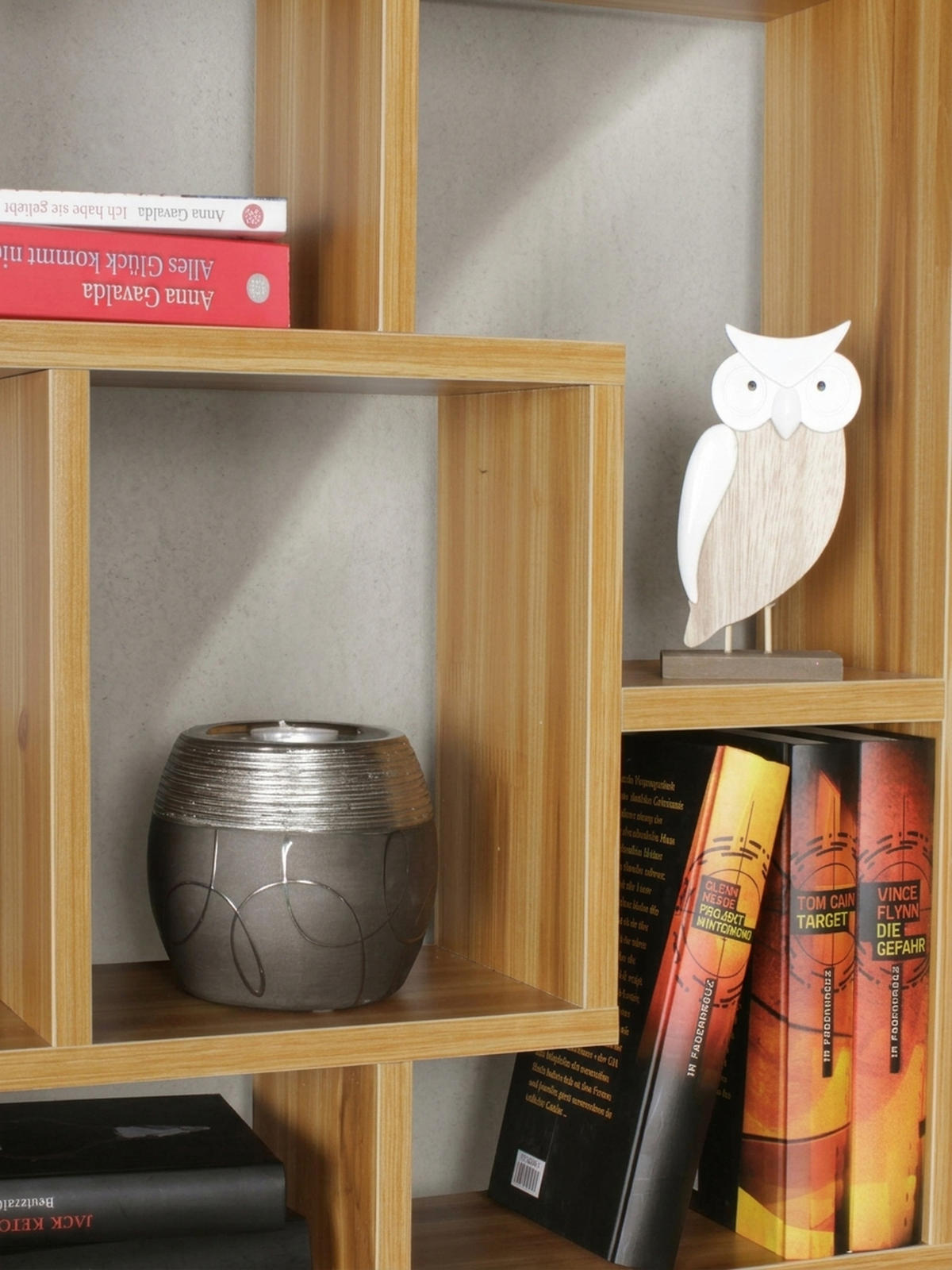 WANDREGAL RUR MDF Melaminbeschichtet Modern, Braun 85x16x48 cm - Braun, Holz (85/48/16cm) - KADIMA DESIGN
