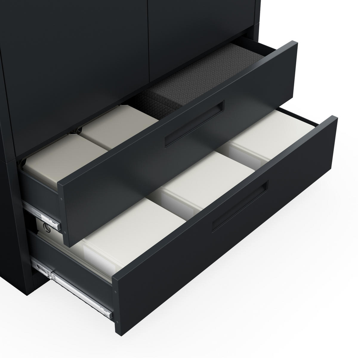 METALLSCHRANK Megan - Anthrazit, Metall (90/195/40cm)