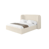 POLSTERBETT mit Bettkasten und Lattenrost, Boxbett ohne Matratze - ESTI 160x200 Beige - Sandfarben, Holzwerkstoff/Textil (160/200cm) - ALTDECOR