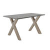 COMPUTERTISCH Edie 7 160 x 70 x 75 Schreibtisch eiche sägerau/graphit - Grau, Holz (160/70/75cm) - 58aufmkessel