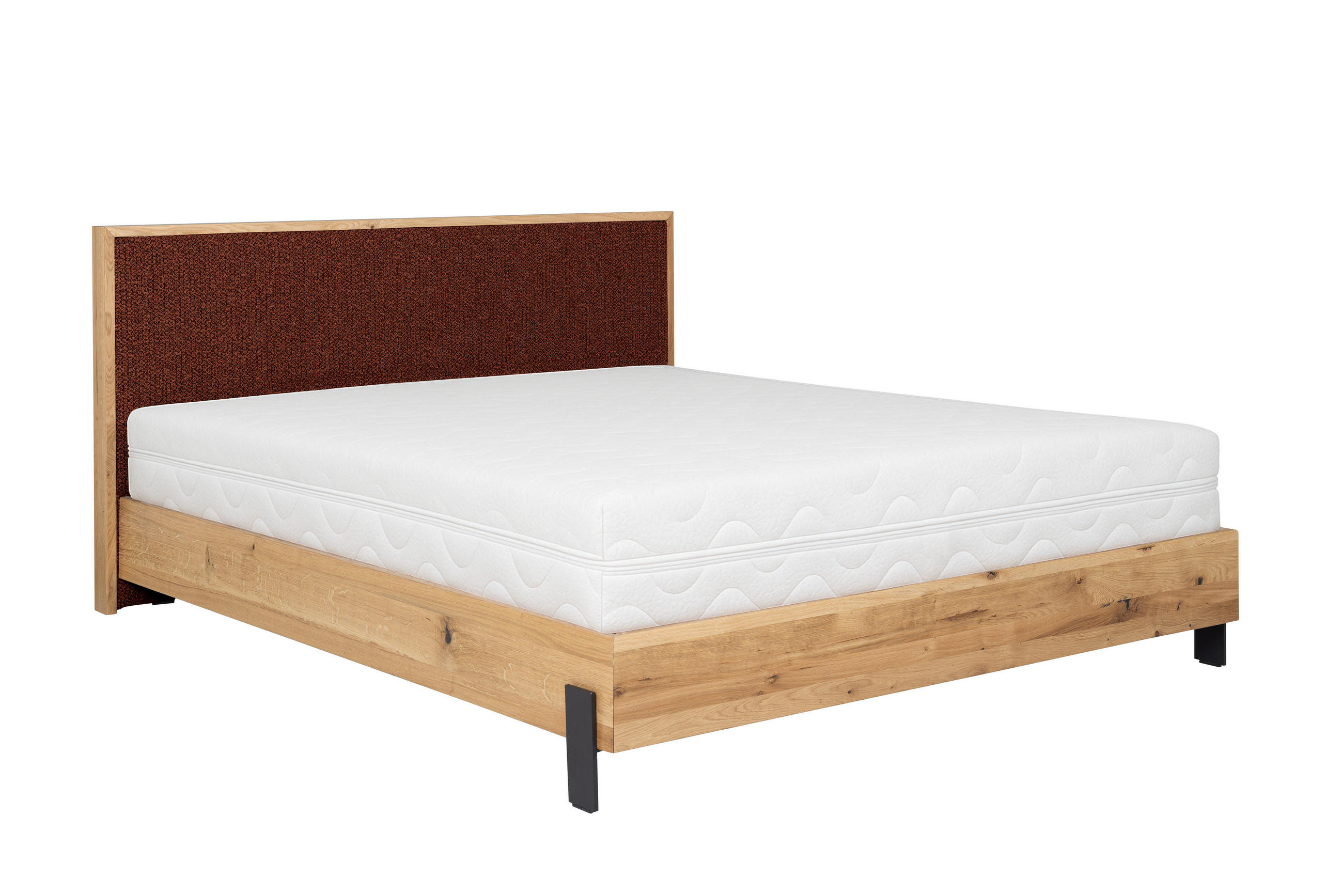 POLSTERBETT mit Matratze PRATO, Orange, 160x200 cm - Orange, Textil (160/200cm) - KS Home Concept