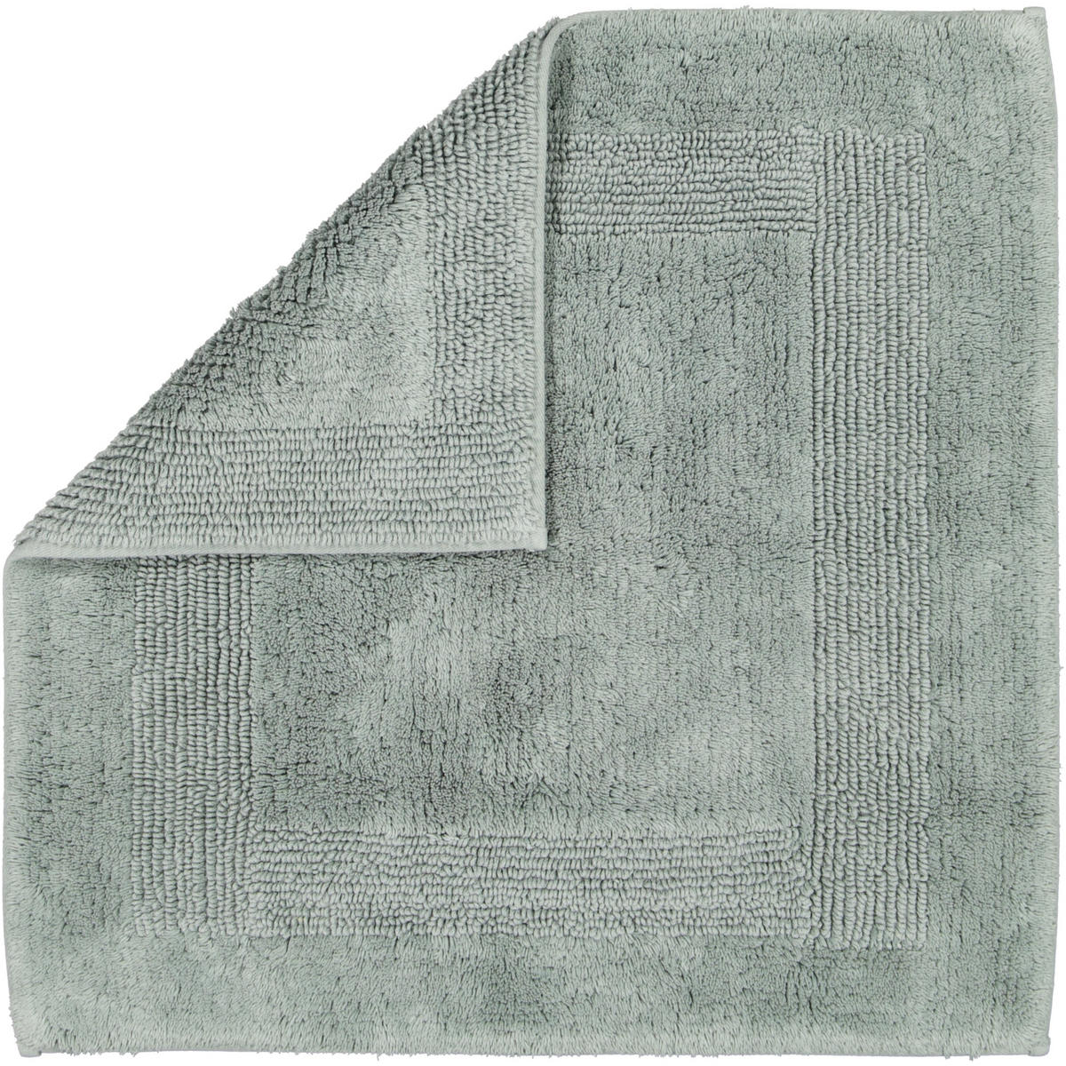 BADTEPPICHE LUXUS BADTEPPICH 1000 NORDIC GREEN - 470 - Grün, Textil (60/60cm) - Cawoe