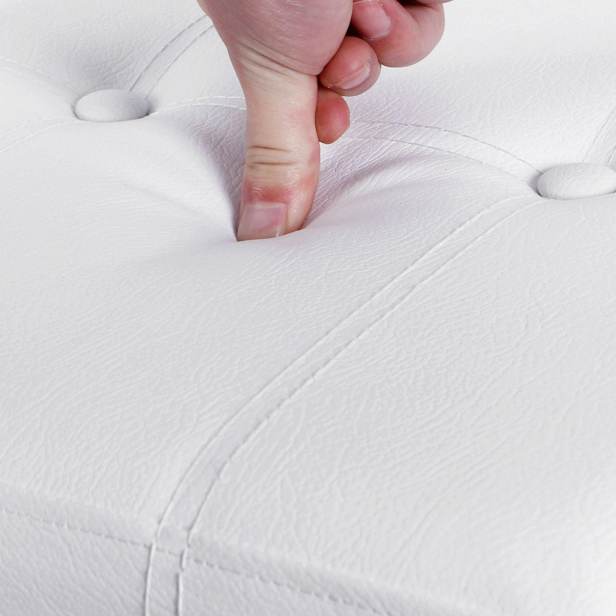 SITZTRUHE SITZBANK - Weiß, Holzwerkstoff (38/38/76cm) - Hansiro