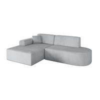 ECKSOFA Ottomane Links IREA-L1-v3 - 232x165x77 cm Grau - Grau, Holzwerkstoff/Textil (232/165cm) - ALTDECOR