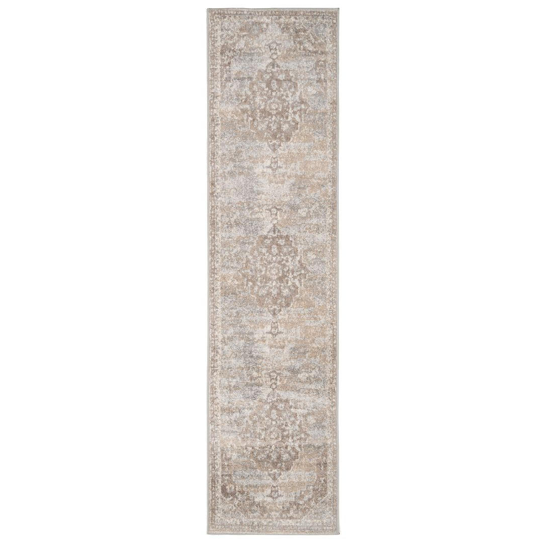 VINTAGE-TEPPICH Demelza Beige - Beige, Textil (60/240cm) - Kukoon Rugs