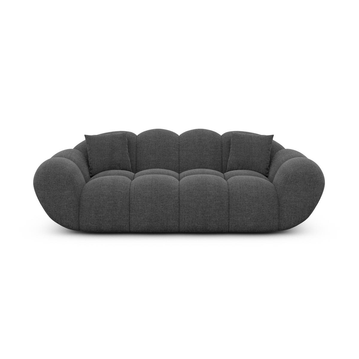 2-SITZER-SOFA Liva Anthrazit Strukturstoff - Anthrazit, Textil (200/70/93cm) - VAROYAL