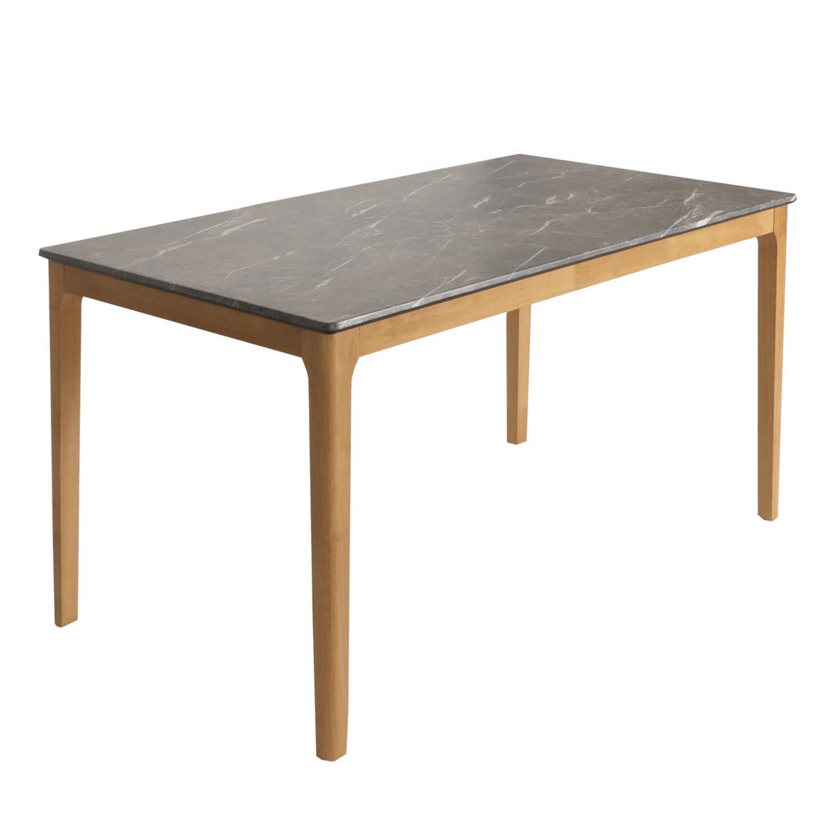 ESSTISCH rechteckig Grau - Grau, Holz (80/135/76cm) - MCW