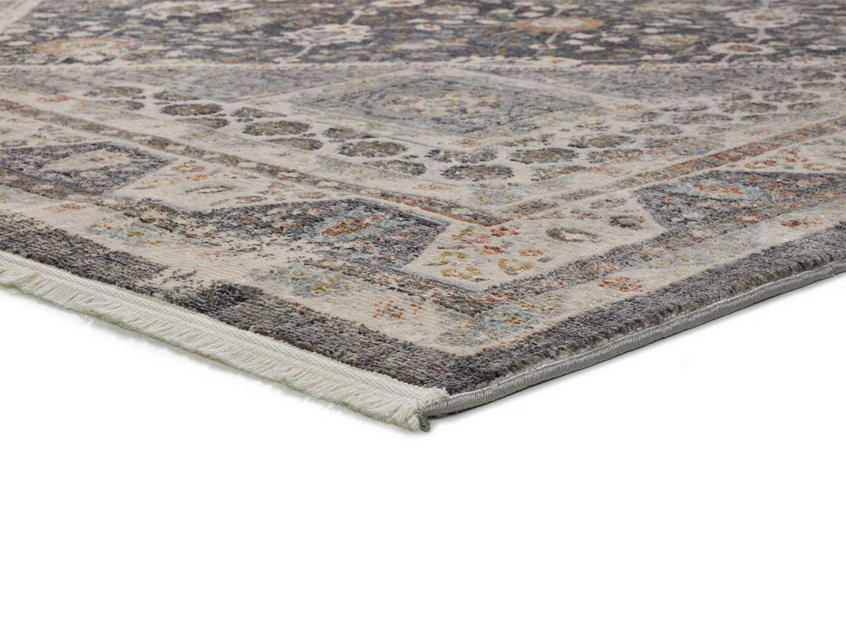 KURZFLORTEPPICH Grau Saira 120/170 cm - Beige/Grau, Naturmaterialien/Textil (120/170cm) - Atticgo