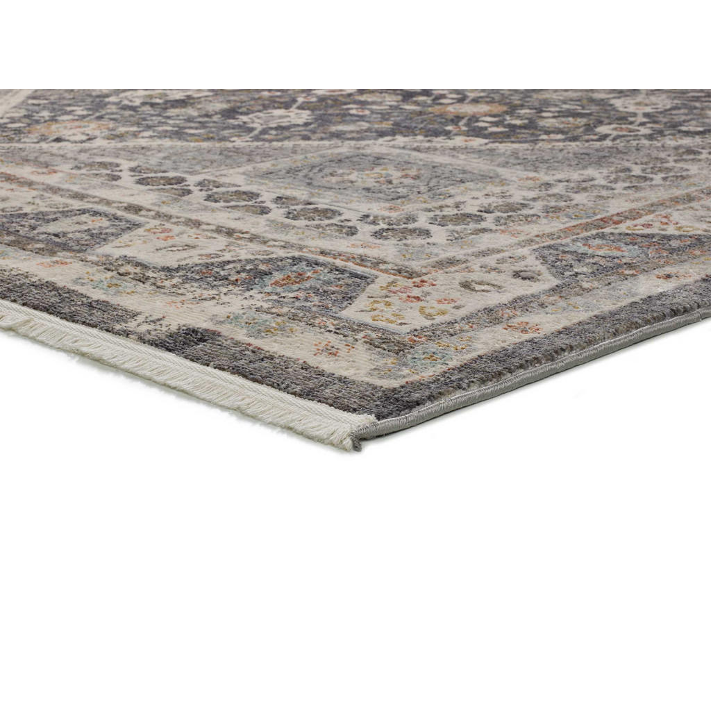 Thumbnail - Atticgo Kurzflorteppich, Grau, Beige, Textil, Vintage, Rechteckig, 160x230 cm, Oeko-Tex® Standard 100, für Fußbodenheizu...