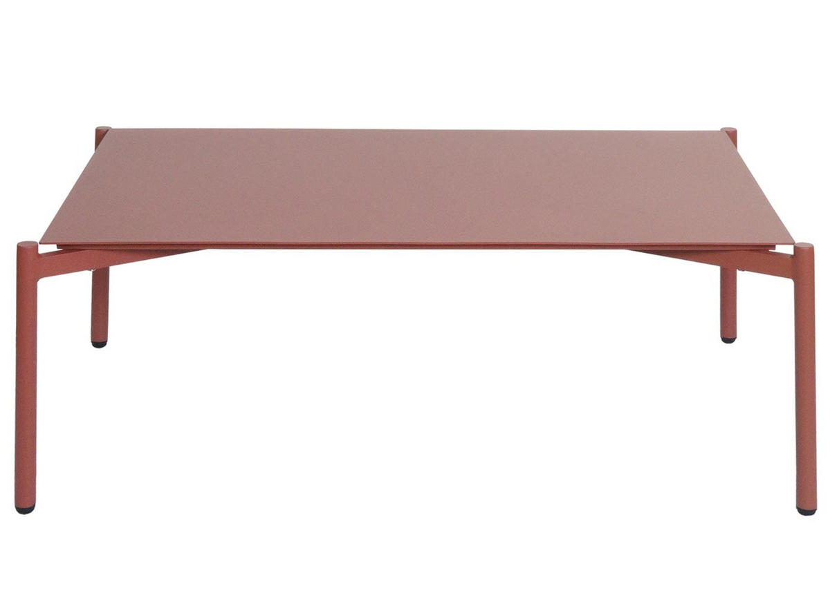 GARTENTISCH aus Aluminium HxBxT 39x105x65cm Terrakotta - Terracotta, Metall (65/105/39cm) - PROREGAL