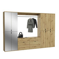 GARDEROBENKOMBINATION 4tlg. Projekt X Garderobe in Artisan Eiche Nachbildung B/H/T: 273x193x34 cm - Eiche Artisan, Holzwerkstoff (273/193/34cm)