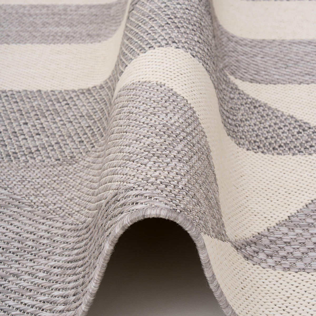 IN- UND OUTDOOR TEPPICH CARPETTO - Silbereichenfarben, Textil (120/170cm) - Pergamon
