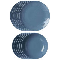 TAFELSERVICE Levi Blau 12er Set - Blau, Keramik (1/1/1cm) - Ritzenhoff Breker