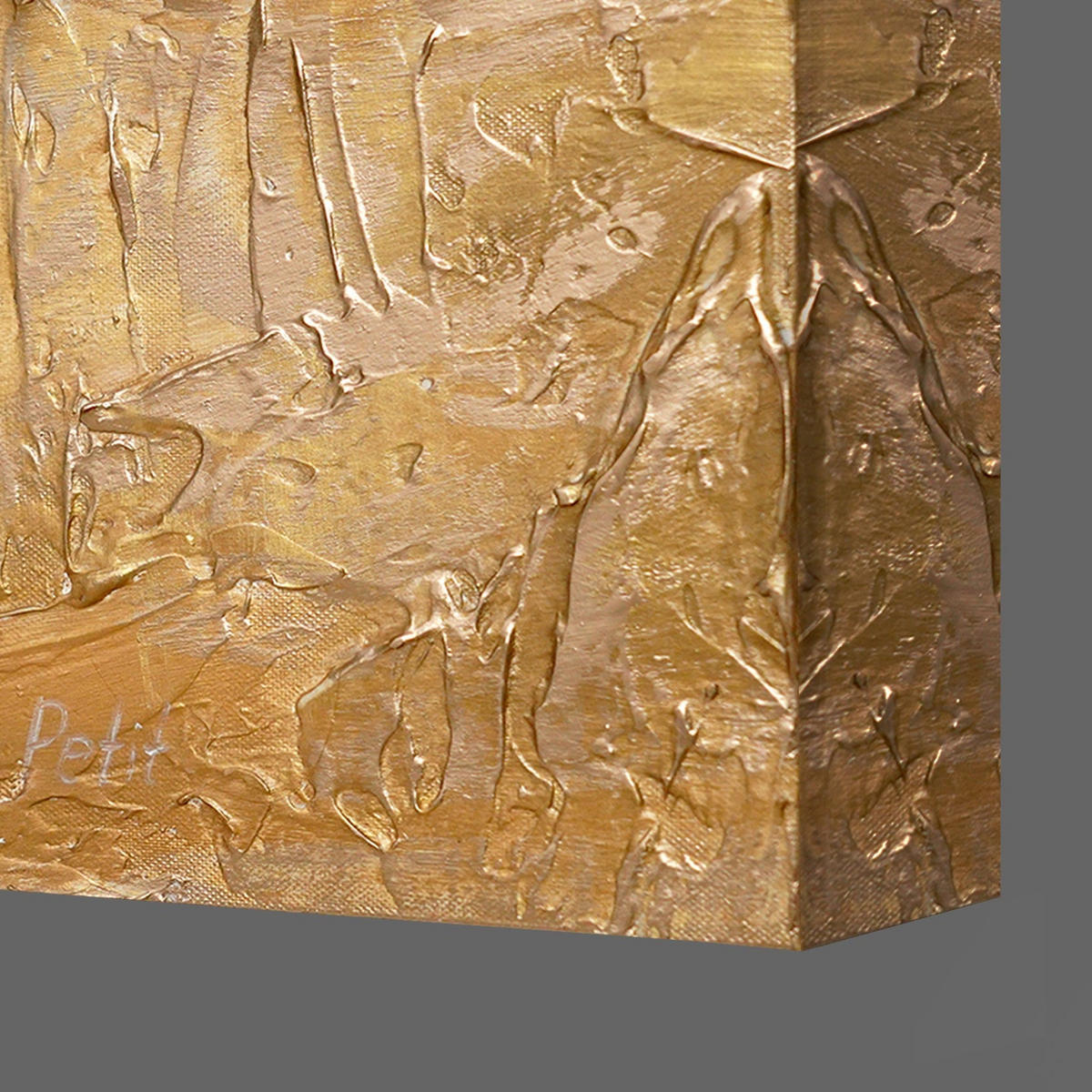 GEMÄLDE Ästhetik auf Keilrahmen 200x100 cm - Kupferfarben, Holz (200/100cm) - YS-art gallery