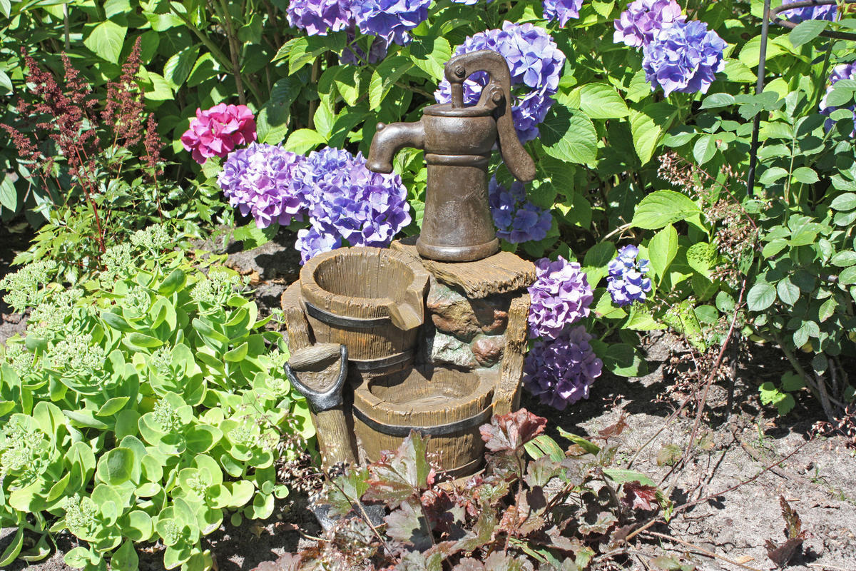 BRUNNEN Kevin Holz-/Stein-Optik Braungrau 60x30x34cm - Braun, Kunststoff (34/30/60cm) - DELUKE