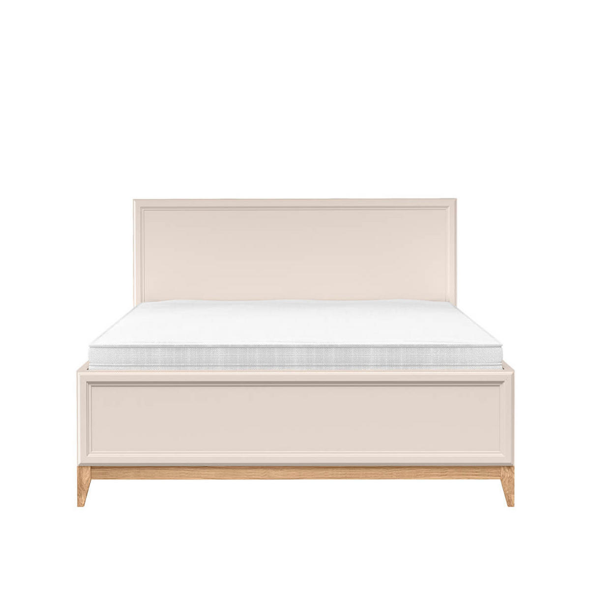 BETT MIT BETTKASTEN Windsor W-16 160 x 200 cm Kaschmir - Kaschmir/Eichefarben, Eichenholz/Holzwerkstoff (160/200cm) - Koseto
