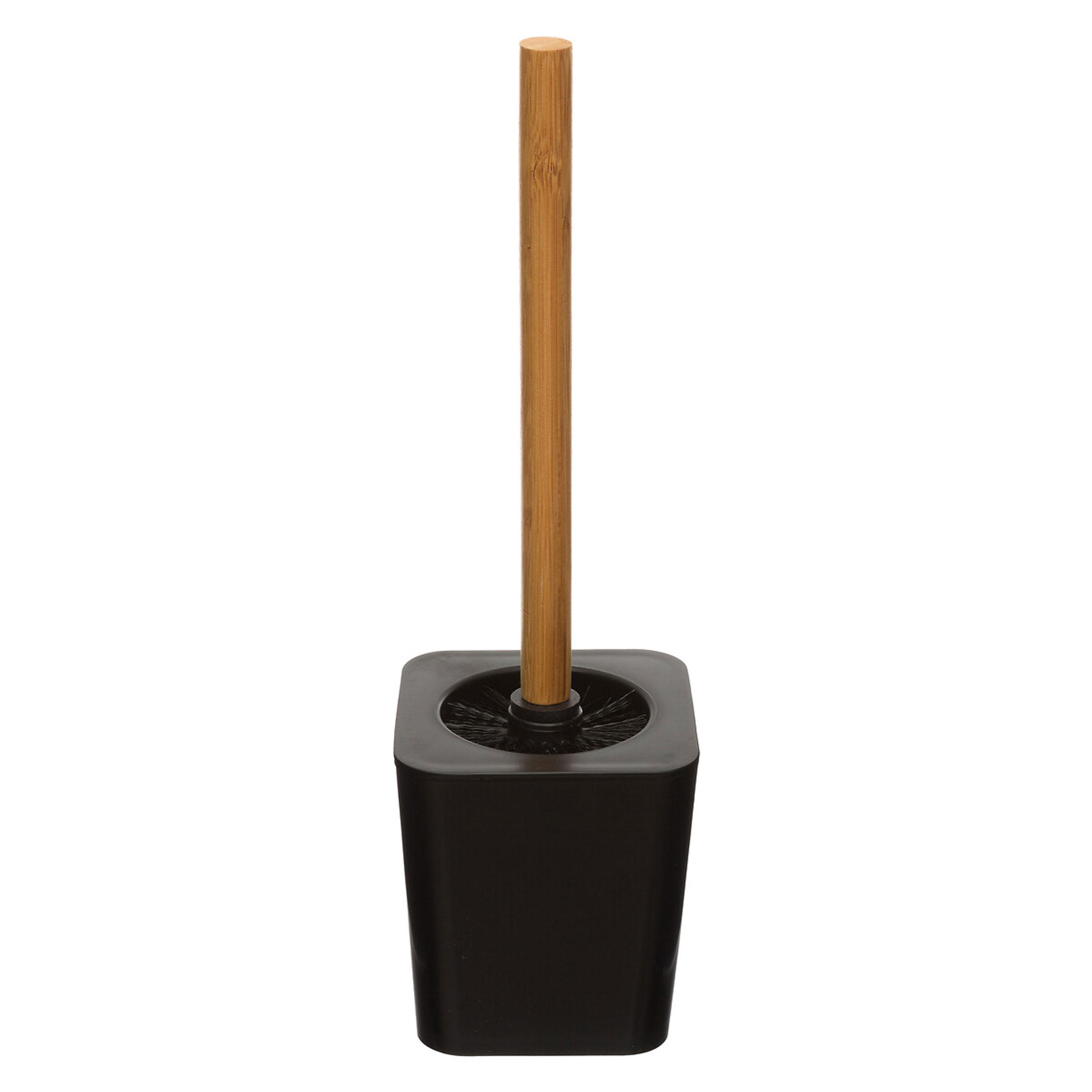 WC-BÜRSTE Natureo, Kunststoff, Bambus, Schwarz, 38 cm - Schwarz, Kunststoff (11.7/38/11.7cm) - 5five Simply Smart