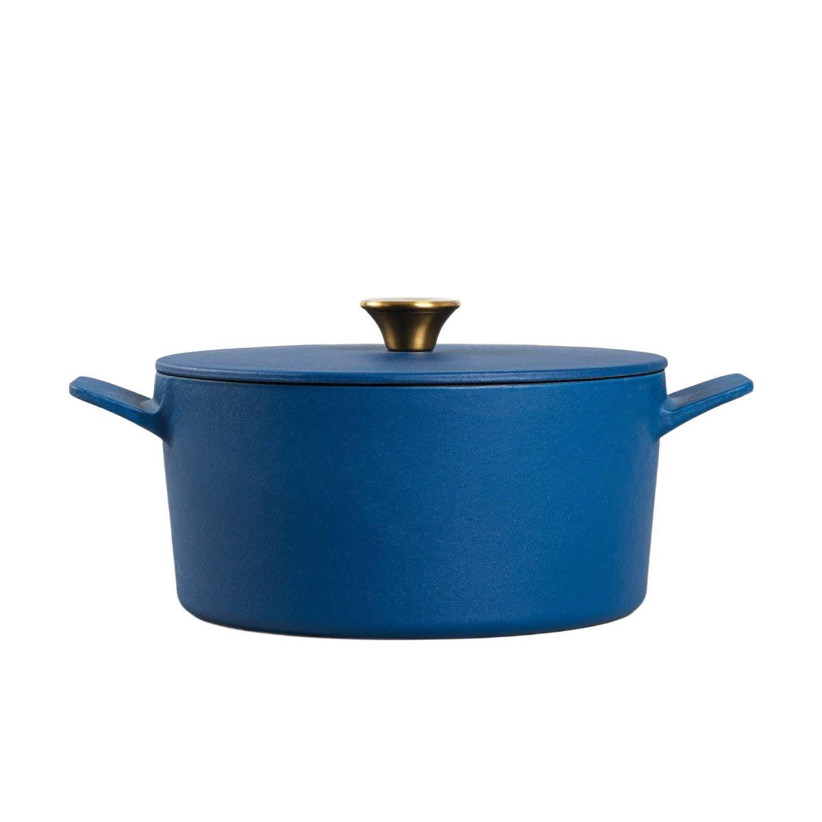 TOPF Andreas dunkelblau 5 l - Dunkelblau, Metall (50/30/13cm) - Homla