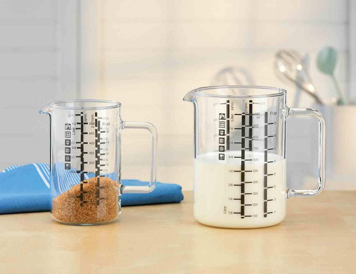 MESSBECHER mit Henkel transparent 500 ml - Transparent, Glas (0.5L) - SIMAX