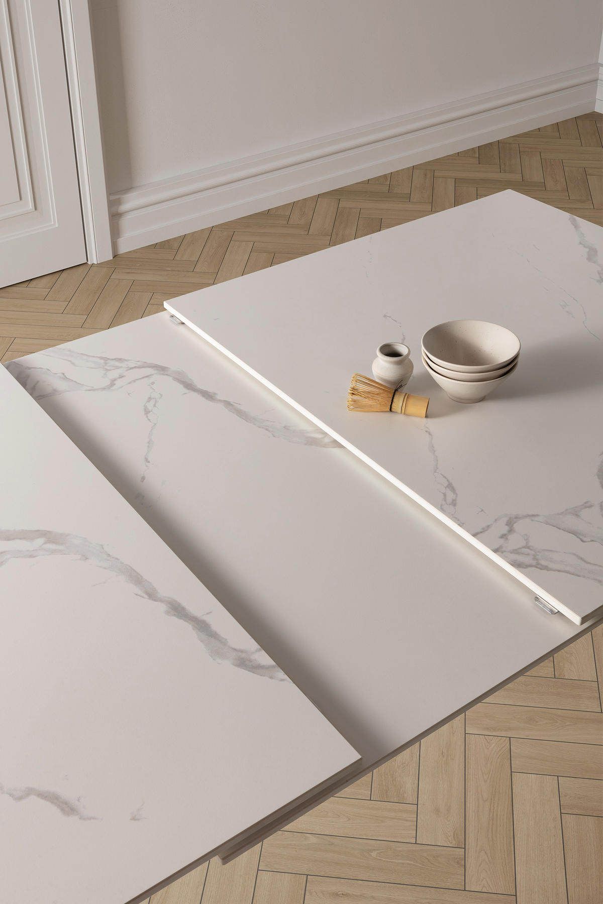 ESSTISCH Lula Schwarz 160/90/76 cm - Schwarz, Keramik (160/90/76cm)