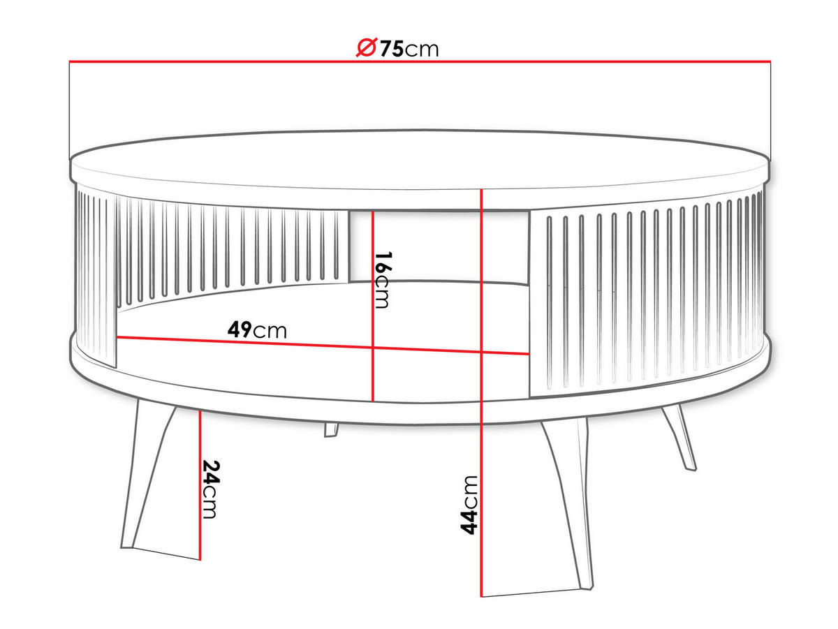 COUCHTISCH Roenni Cashmere - Kaschmir/Weiß, Holzwerkstoff/Metall (75/75/30cm) - MIRJAN24