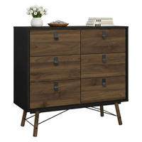 KOMMODE Schwarz, Nussbaum 40.1/101.8/94.8 cm - Schwarz, Holzwerkstoff (102/95/40cm) - DMORA