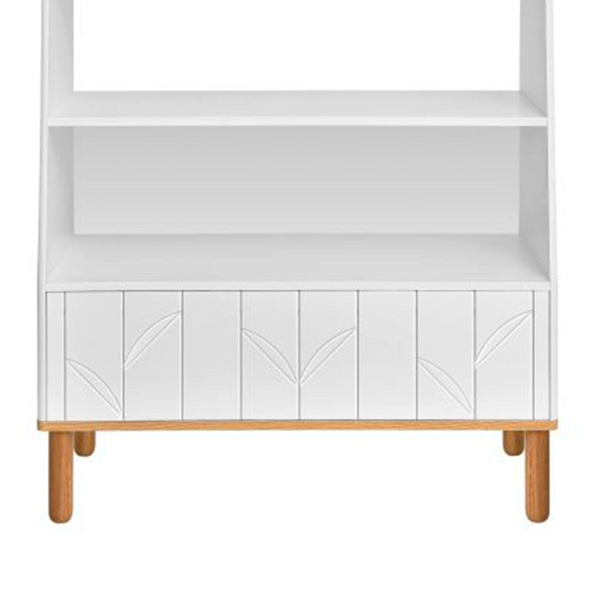 BÜCHERREGAL Weiß und Holz - Weiß, Holzwerkstoff (90/183/40cm) - Petits-meubles