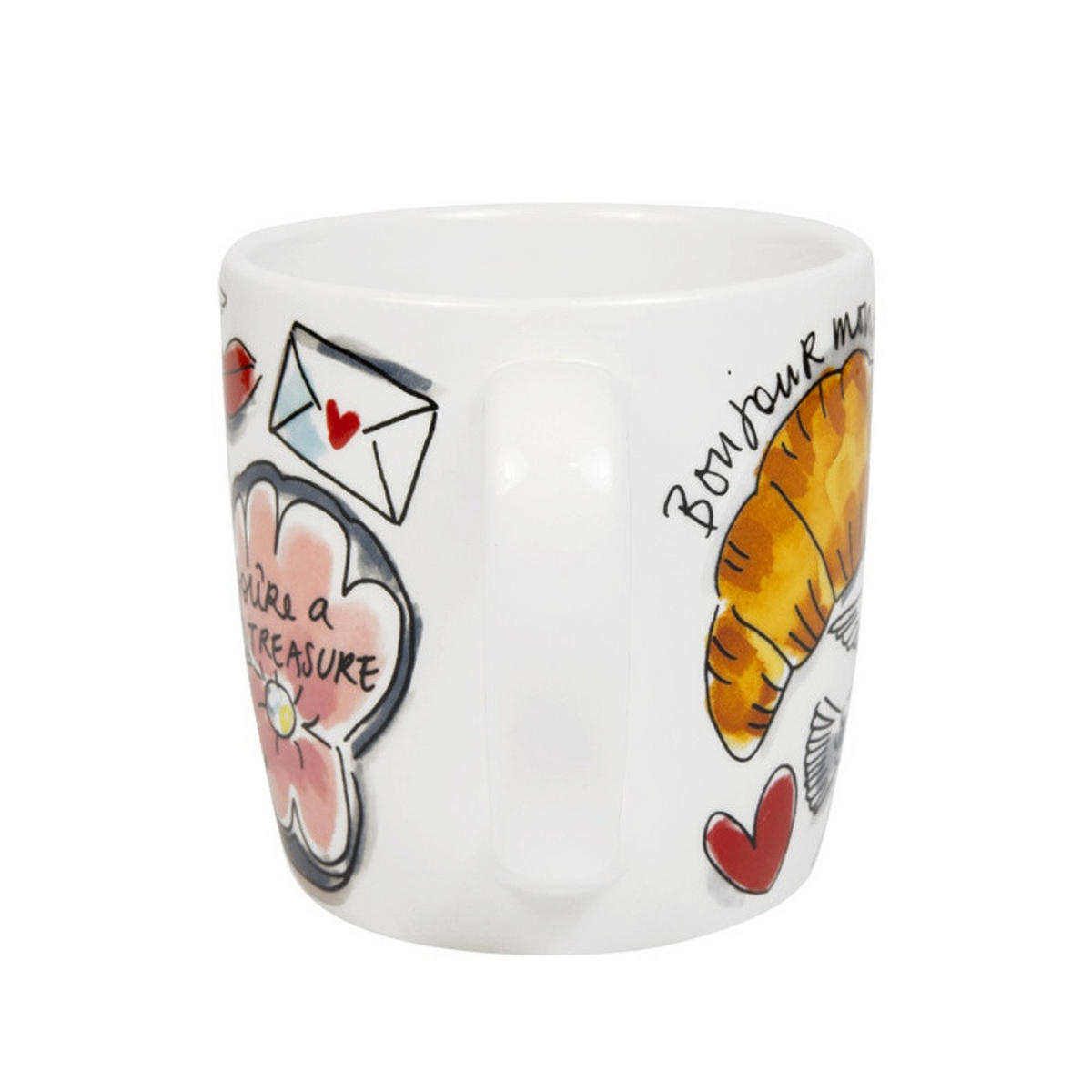 CAPPUCCINO-BECHER Valentinstag You're A Treasure in Bunt - 500 ml - Multicolor, Keramik (0.5L) - Blond Amsterdam